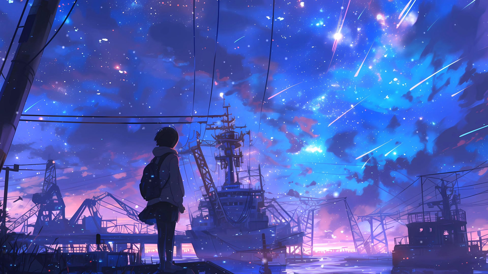 少年仰望星空
