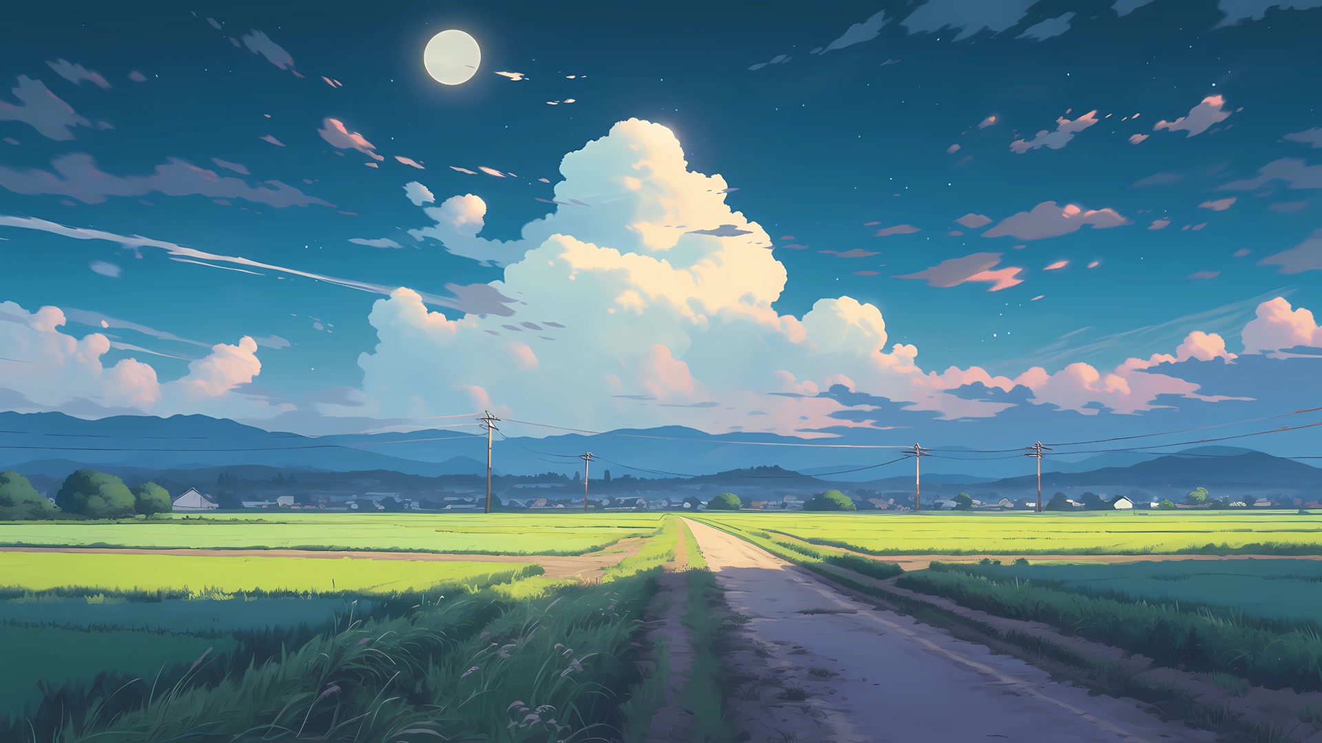 月夜公路静谧