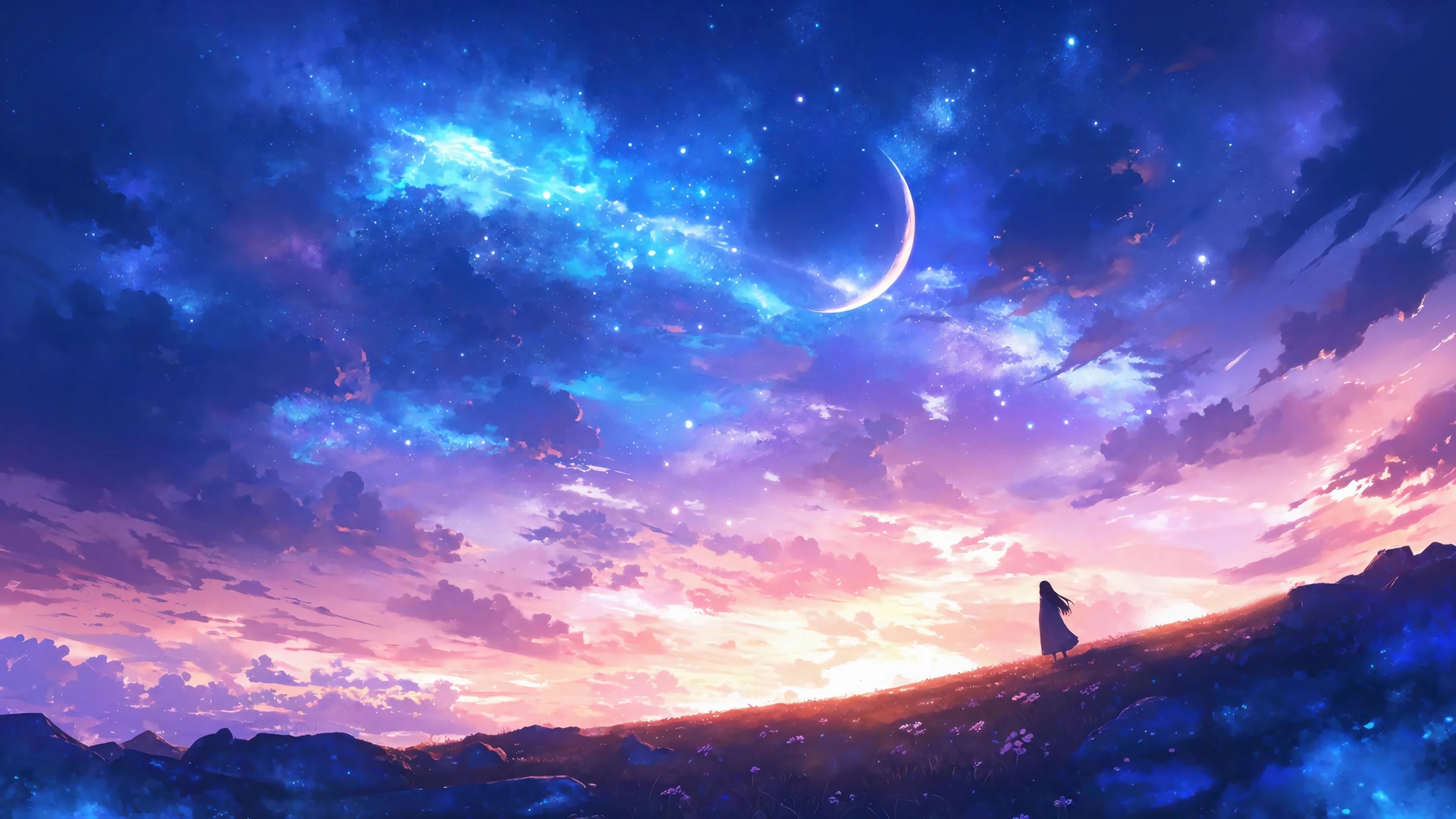 月夜独行少女